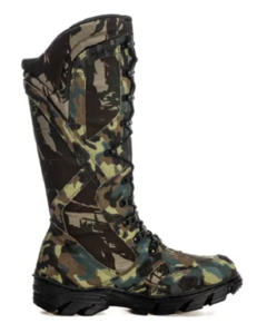 Bota Coturno Militar Cano Alto Caça Pesca Selva Tatico Exercito Fulgore Militar na internet