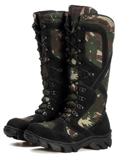 Bota Coturno Militar Cano Alto Caça Pesca Selva Tatico Exercito Fulgore Militar - B&A Shoes