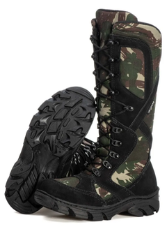 Bota Coturno Militar Cano Alto Caça Pesca Selva Tatico Exercito Fulgore Militar na internet