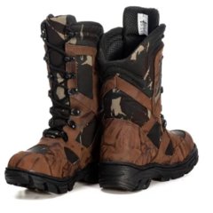 BOTA COTURNO CANO MÉDIO PARA CAÇA E PESCA CAMUFLADO - loja online
