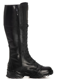 Coturno Bota Couro Cano Alto Policia Militar Rodoviario Fulgore - B&A Shoes