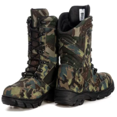 BOTA COTURNO CANO MÉDIO PARA CAÇA E PESCA CAMUFLADO - comprar online