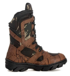 BOTA COTURNO CANO MÉDIO PARA CAÇA E PESCA CAMUFLADO - B&A Shoes