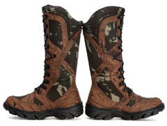 Bota Coturno Militar Cano Alto Caça Pesca Selva Tatico Exercito Fulgore Militar - comprar online