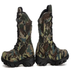 BOTA COTURNO CANO MÉDIO PARA CAÇA E PESCA CAMUFLADO na internet
