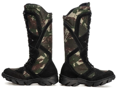 Imagem do Bota Coturno Militar Cano Alto Caça Pesca Selva Tatico Exercito Fulgore Militar