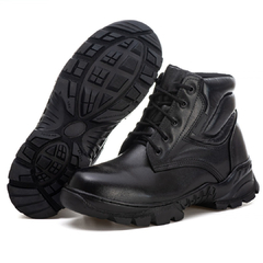 COTURNO EM COURO BPM FULGORE MILITAR CANO CURTO PRETO BPM400