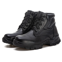 COTURNO EM COURO BPM FULGORE MILITAR CANO CURTO PRETO BPM400 - comprar online