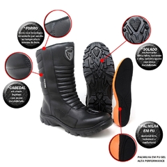 COTURNO FULGORE MILITAR CANO MEDIO MOTOCILISTA - B&A Shoes