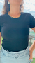 Imagem do Blusa Canelada Manga Curta Gola Redonda