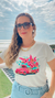 Camiseta T Shirt Feminina Caminhão e Flores