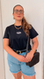 Camiseta T-Shirts PLUS Estampa Minimalista D - loja online