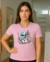 Camiseta T Shirt Feminina Chapéu e Violão - Aquarela T-Shirts