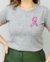 Camiseta T Shirt Feminina Outubro Rosa Laço na internet