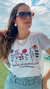 Camiseta T Shirt Feminina Estampa Flores 'Espalhe bondade como flores silvestre. '