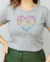 Camiseta T Shirt Feminina Coração na internet