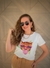 Camiseta T Shirt Feminina Leopardo Óculos Rosa - comprar online