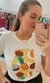 Imagem do Camiseta T Shirt Feminina Tropical Abacaxi