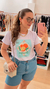 Camiseta T Shirt Feminina Tendência Florida Orange - comprar online