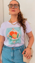 Camiseta T Shirt Feminina Tendência Florida Orange na internet