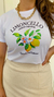 Camiseta T Shirt Feminina Tendência Estampa Limão - loja online