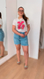 Camiseta T Shirt Feminina Tendência Romã - Aquarela T-Shirts