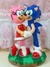 Boneco de biscuit do Sonic e amy