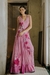 Vestido de tul de algodón bordado rosa - comprar online