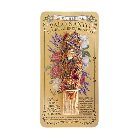 Palo Santo Buque de Flores e Breu Branco Cura Herbal