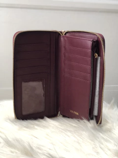 BILLETERA VIA FINA BORDÓ - comprar online