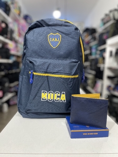 SET BOCA JUNIORS MOCHILA - Blue Sky tendencias