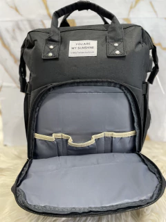 MOCHILA MATERNAL CON CUNA Y CAMBIADOR - Blue Sky tendencias