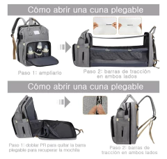 MOCHILA MATERNAL CON CUNA Y CAMBIADOR en internet