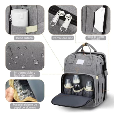 MOCHILA MATERNAL CON CUNA Y CAMBIADOR - tienda online
