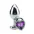 Plug Anal Formato Coração M - Roxo