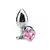 Plug Anal Formato Coração P - Rosa