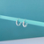 Argola redonda aro meia cana 4mm (M)