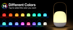 Lámpara Velador Led Recargable Táctil Mesa Control Rgb Usb C - iLion Store