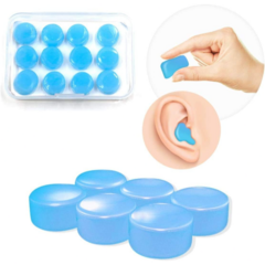 Protector Auditivo Tapones Oido Silicona Para Agua Y Ruido