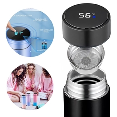 Botella Termo Sensor Led Temperatura Bebidas Acero Inox Cafe en internet