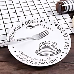 Plato Playo De Ceramica 8' Breakfast - iLion Store