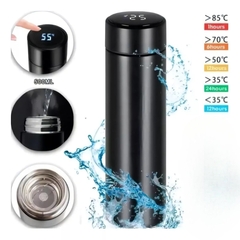 Botella Termo Sensor Led Temperatura Bebidas Acero Inox Cafe - iLion Store