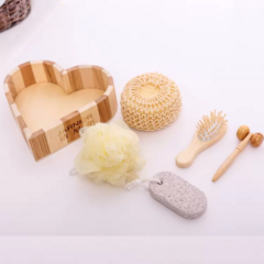 Set de Baño con Recipiente de Madera - iLion Store