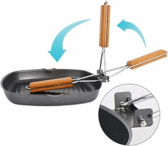 Plancha 20cm Antiadherente Mango Plegable en internet