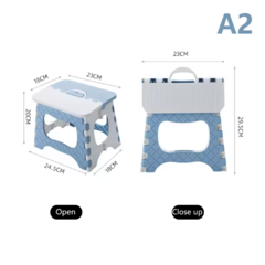 Banquito Plegable Reforzado Azul y Blanco en internet