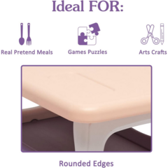 Imagen de Combo Silla Y Mesa Infantil Colores Rosa