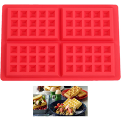 Molde Waffle Silicona Rectangular Wafflera Repostería Barra - iLion Store
