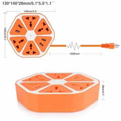 Zapatilla Hexagonal Multipuertos
