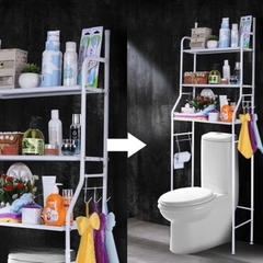 Imagen de Organizador De Baño Inodoro Estante Mueble Rack Armario Casa