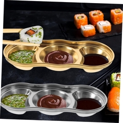 Imagen de Plato para Aderezos Acero Inoxidable 3 Divisiones